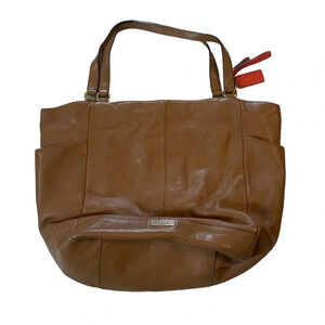 Coach  Park North South Leather Tote Bag